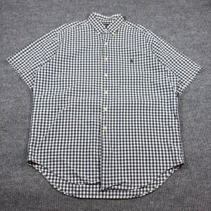 Ralph Lauren Shirt Mens L Marlowe Gingham Check Short Sleeve Button Down